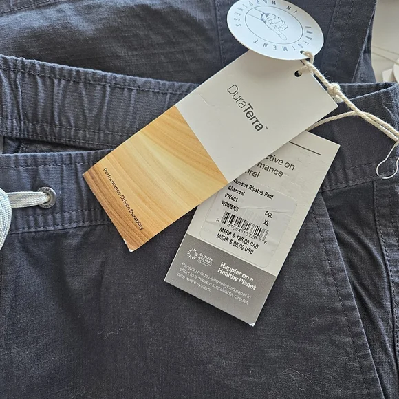 NWT Vuori | Ripstop Pant Charcoal Grey Athleisure Athletic Outdoor Womens XL - Picture 10 of 10